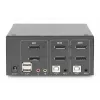 DIGITUS 2-Port DisplayPort DualView 60 Hz 4K 60fp υποστήριξη πολλαπλών πλατφορμών