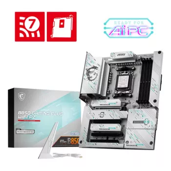 Μητρική MSI B850 GAMING PLUS WIFI PZ — AMD B850, Socket AM5, ATX, DDR5, 4x DIMM, 3x M.2, Wi‑Fi, Bluetooth