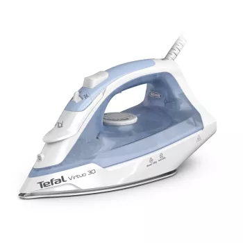 Tefal Virtuo 30 FV2C41E0 σίδερο σιδερώματος στεγνό και ατμού κεραμική πλάκα 2000 W μπλε, λευκό