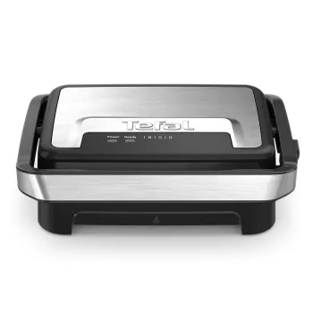 Ηλεκτρική ψηστιέρα Tefal Inicio Compact GC270D10 — ορθογώνια 1000 W, σχάρα ψησίματος στην επάνω πλευρά, μαύρο/ανοξείδωτο ατσάλι