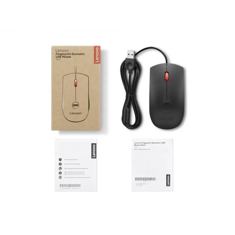 Lenovo 4Y51S24029 ποντίκι γραφείου αμφίχειρο USB Type-A οπτικό 2000 DPI