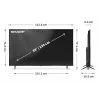 Sharp 55HP5265E TV 139,7 cm (55 ίντσες) 4K Ultra HD Smart TV Wi-Fi Μαύρο