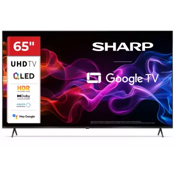 Sharp 65HP5265E 65" (165,1 cm) 4K Ultra HD Smart τηλεόραση, Google TV, Wi-Fi, μαύρη