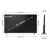 Sharp 65HP5265E 65" (165,1 cm) 4K Ultra HD Smart τηλεόραση, Google TV, Wi-Fi, μαύρη