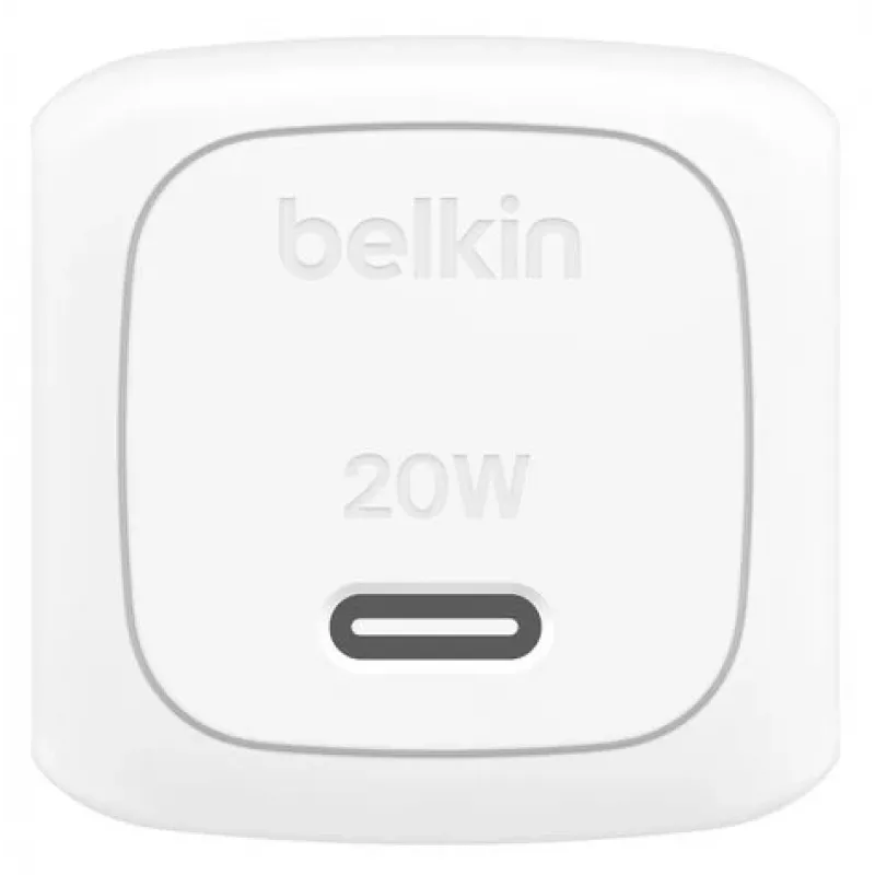 BELKIN Φορτιστής τοίχου - Boostcharge - Συμπαγής USB-C 20W PPS - Λευκό