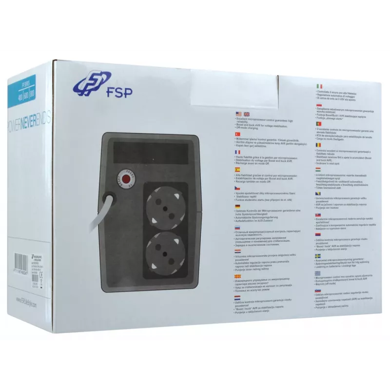 FSP FP 600 αδιάλειπτη παροχή ισχύος (UPS) 0,6 kVA 360 W 2 έξοδοι AC