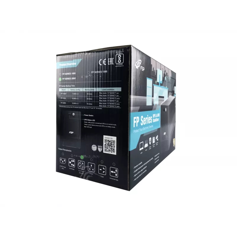 FSP FP 2000 σύστημα αδιάλειπτης παροχής ισχύος (UPS) Line-Interactive 2 kVA 1200 W 4 έξοδοι AC
