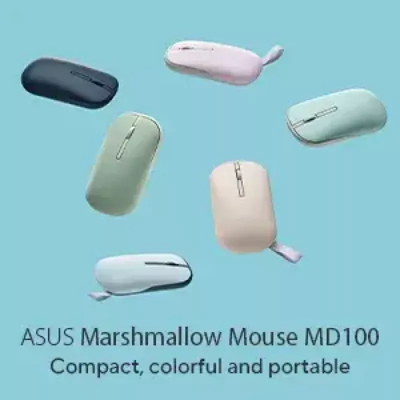 ASUS Marshmallow MD100 Ποντίκι Γραφείου Αμφίχειρας RF Wireless + Bluetooth Οπτικό 1600 DPI