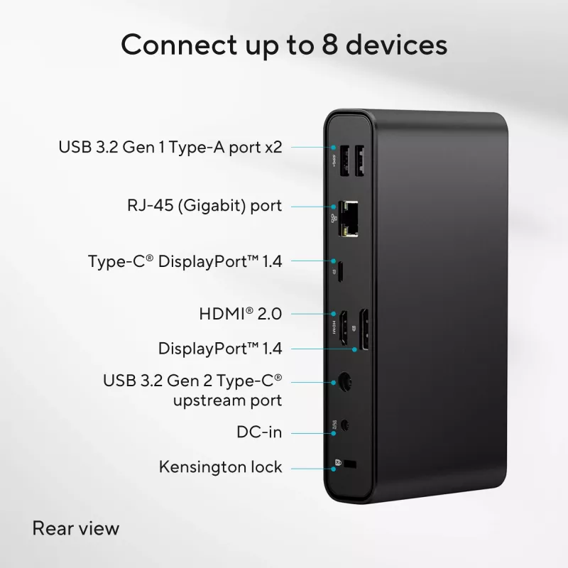ASUS Triple Display USB-C Dock DC300 Docking USB 3.2 Gen 2 (3.1 Gen 2) Type-C μαύρο