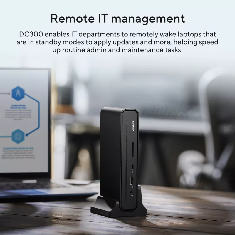 ASUS Triple Display USB-C Dock DC300 Docking USB 3.2 Gen 2 (3.1 Gen 2) Type-C μαύρο