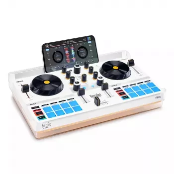 DJ Controller Hercules DJControl Mix Ultra – λευκό, φορητός Bluetooth controller
