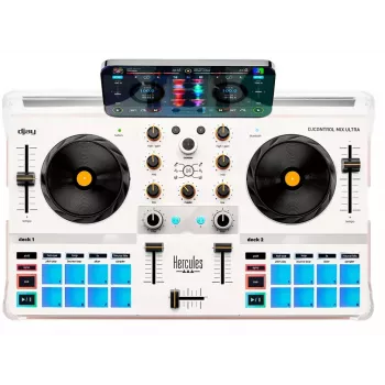 DJ Controller Hercules DJControl Mix Ultra – λευκό, φορητός Bluetooth controller