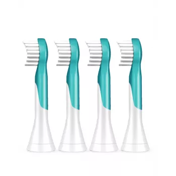 Sonicare For Kids ανταλλακτικές κεφαλές βούρτσας Philips HX6034/90 — συσκευασία 4 τεμ., μπλε/λευκό, αλλαγή κάθε 3 μήνες