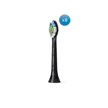 Κεφαλές βουρτσίσματος Philips Optimal White HX6068/88 συσκευασία 8 τεμ. Μαύρο