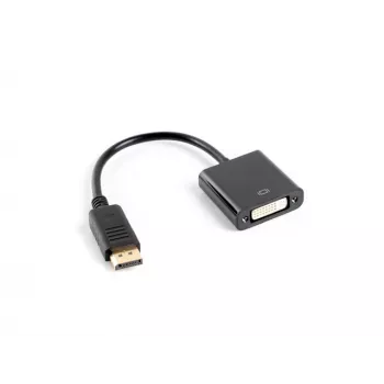 LANBERG Καλώδιο-αντάπτορας βίντεο DisplayPort DVI-D 0,1 m Μαύρο