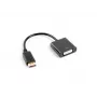 LANBERG Καλώδιο-αντάπτορας βίντεο DisplayPort DVI-D 0,1 m Μαύρο