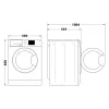 Indesit BDE 76435 WSV EE Πλυντήριο-στεγνωτήριο μπροστινής φόρτωσης ελεύθερο Λευκό