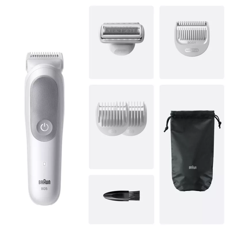 Braun Series 5 Τριμερ/ξυριστική σώματος, ανοιχτό γκρι