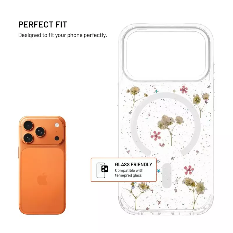 Πίσω κάλυμμα FIXED MagBloom για Apple iPhone 17 Pro — TPU, Blush Plum