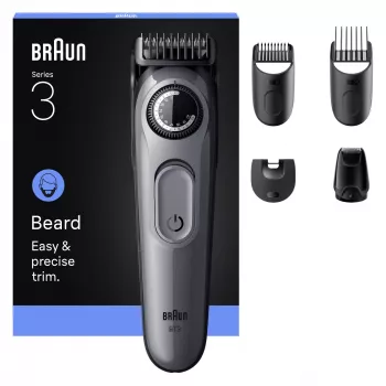 Braun BeardTrimmer 3 80789789 Κουρευτική μηχανή μούσιου AC/Μπαταρία 20 2 cm Μαύρο