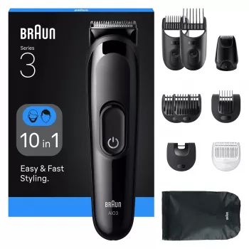 Braun AIO3560 Κουρευτική μηχανή/Trimmer Μαύρο 14 Νικέλιο-Υδρίδιο μετάλλου (NiMH)