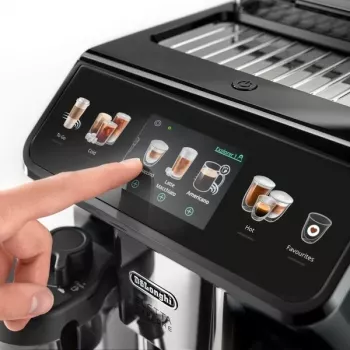 Μηχανή espresso De’Longhi Eletta Explore – αυτόματη, δοχείο νερού 1,8 λίτρων, δοχείο κόκκων 300 g, 19 bar, οθόνη αφής TFT