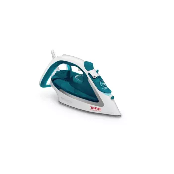 Σίδερο Tefal EasyGliss Plus FV5718 Σίδερο ατμού Πλάκα Durilium 2400 W Τιρκουάζ, Λευκό