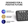 Logitech Pebble Keys 2 K380s Πληκτρολόγιο Universal RF Wireless + Bluetooth QWERTY US International Graphite