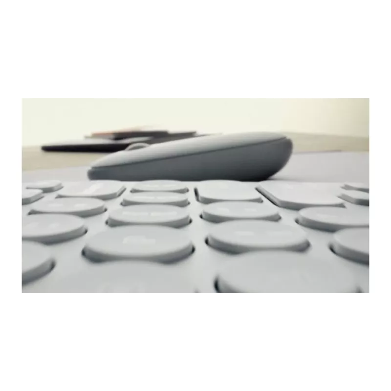 Logitech Pebble Keys 2 K380s Πληκτρολόγιο Universal RF Wireless + Bluetooth QWERTY US International Graphite