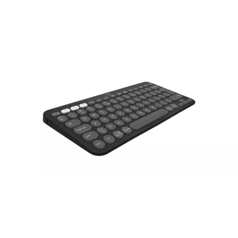 Logitech Pebble Keys 2 K380s Πληκτρολόγιο Universal RF Wireless + Bluetooth QWERTY US International Graphite