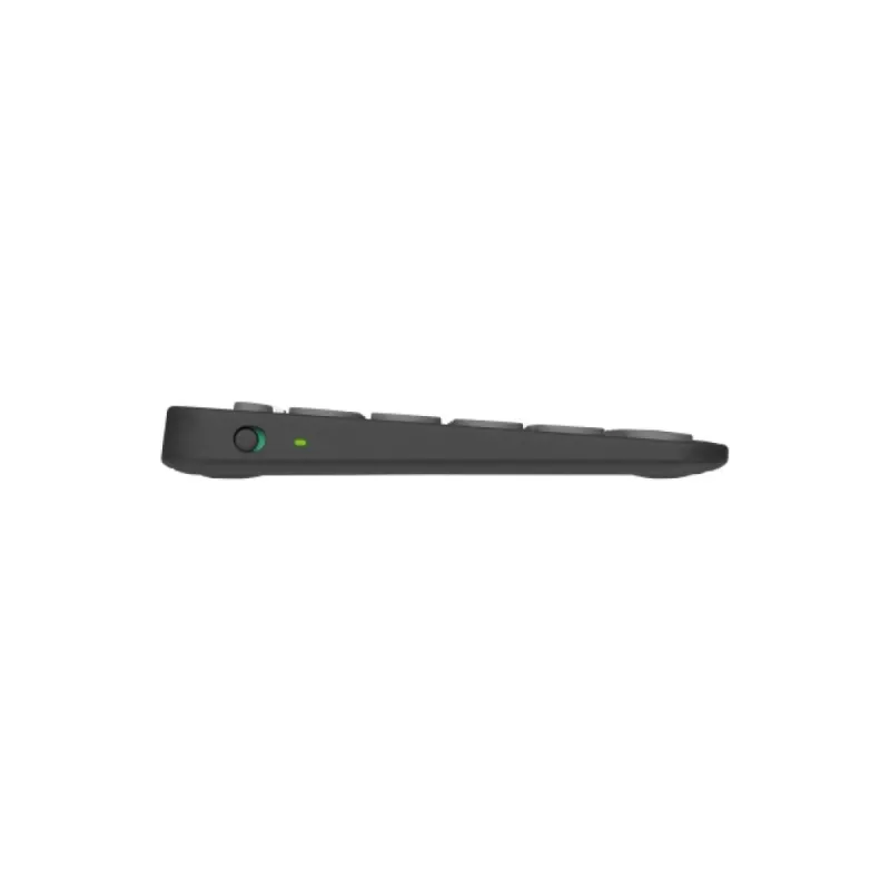 Logitech Pebble Keys 2 K380s Πληκτρολόγιο Universal RF Wireless + Bluetooth QWERTY US International Graphite