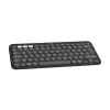Logitech Pebble Keys 2 K380s Πληκτρολόγιο Universal RF Wireless + Bluetooth QWERTY US International Graphite