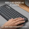 Logitech Pebble Keys 2 K380s Πληκτρολόγιο Universal RF Wireless + Bluetooth QWERTY US International Graphite