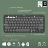 Logitech Pebble Keys 2 K380s Πληκτρολόγιο Universal RF Wireless + Bluetooth QWERTY US International Graphite