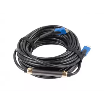 Καλώδιο HDMI LANBERG CA-HDMI-20CU-0200-BK — 20 m, HDMI 2.0, 18 Gbit/s, 4K (2160p), 144 Hz, ARC, Ethernet, επιχρυσωμένο