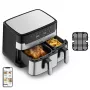 Tefal Dual Easy Fry & Grill EY905D Διπλή Αερόθερμη Φριτέζα 8,3 L Ελεύθερη 2700 W Ανοξείδωτο Ατσάλι