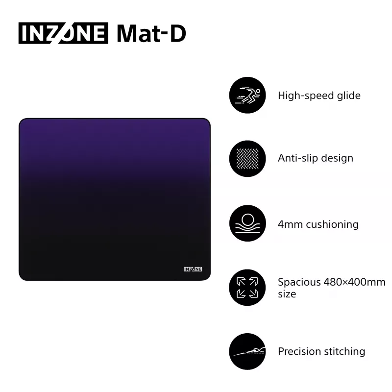 Sony INZONE Mat-D Mousepad Gaming Μαύρο