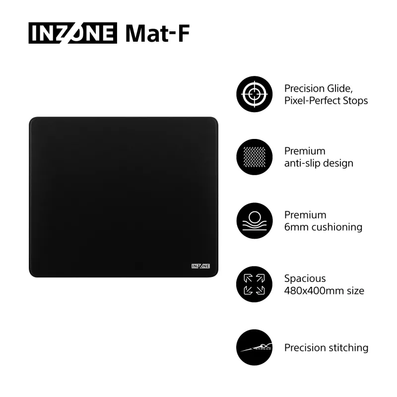 Sony NZONE Mat-F Mousepad Gaming Μαύρο