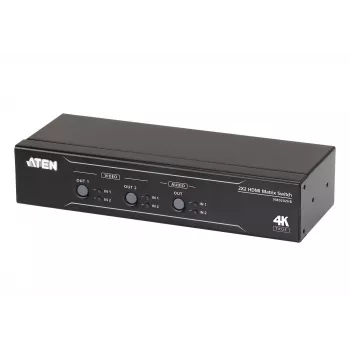 ATEN 2 x 2 True 4K HDMI Matrix Switch με Audio-De-Embedder