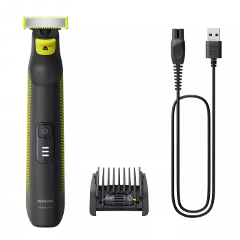 Ξυριστική μηχανή Philips OneBlade Pro Face and Body QP6506/15 5 σε 1 ρυθμιζόμενη χτένα χρήση με νερό και χωρίς LED οθόνη