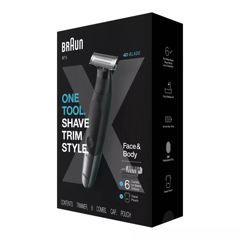 Braun Series X XT5200 Ξυριστική μηχανή Trimmer μαύρο, μεταλλικό