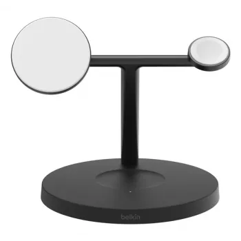 BELKIN Wireless Charging Stand - Boost Charge Pro - 3-in-1 With Qi2 15w - μαύρο