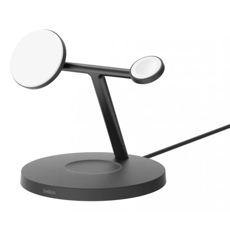 BELKIN Wireless Charging Stand - Boost Charge Pro - 3-in-1 With Qi2 15w - μαύρο