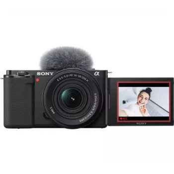 Sony ZV-E10 + E PZ 16-50mm F3.5-5.6 OSS II MILC 24.2 MP CMOS 6000 x 4000 Pixel μαύρο