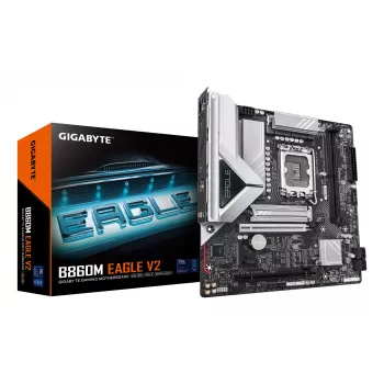 Μητρική πλακέτα GIGABYTE B860M EAGLE V2 — Micro ATX, LGA 1851, Intel B860, 2 DIMM DDR5 έως 9066 MHz, PCIe 5.0, 2.5GbE