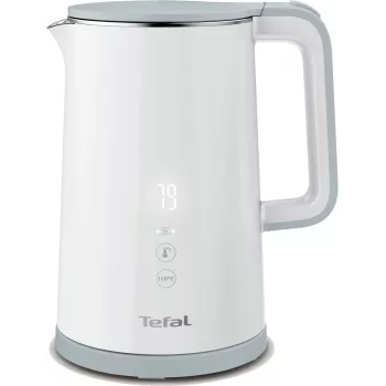Ηλεκτρικός βραστήρας Tefal KO6931, 1,5 L, 1800 W, λευκό, 5 ρυθμίσεις θερμοκρασίας, λειτουργία διατήρησης θερμότητας 30 λεπ.