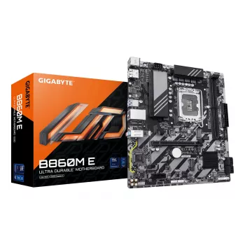 Micro-ATX Μητρική GIGABYTE B860M E — LGA 1851 για Intel Core Ultra, DDR5 έως 8800 MHz (O.C.), 2×PCIe 4.0 M.2, 1GbE