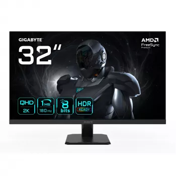 GIGABYTE GS32QA 32 ίντσες QHD Οθόνη Gaming - 2560 x 1440, 180Hz, 1ms, 300 cd/m², FreeSync Premium, HDR Ready, HDMI 2.0, Displayport 1.4