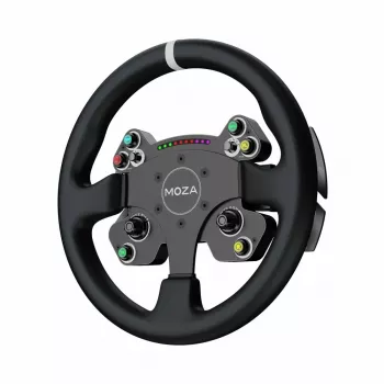 Τιμόνι Moza Racing CS V2P Dual Clutch, τιμόνι, PC, ενσύρματο, USB, μαύρο, αλουμίνιο