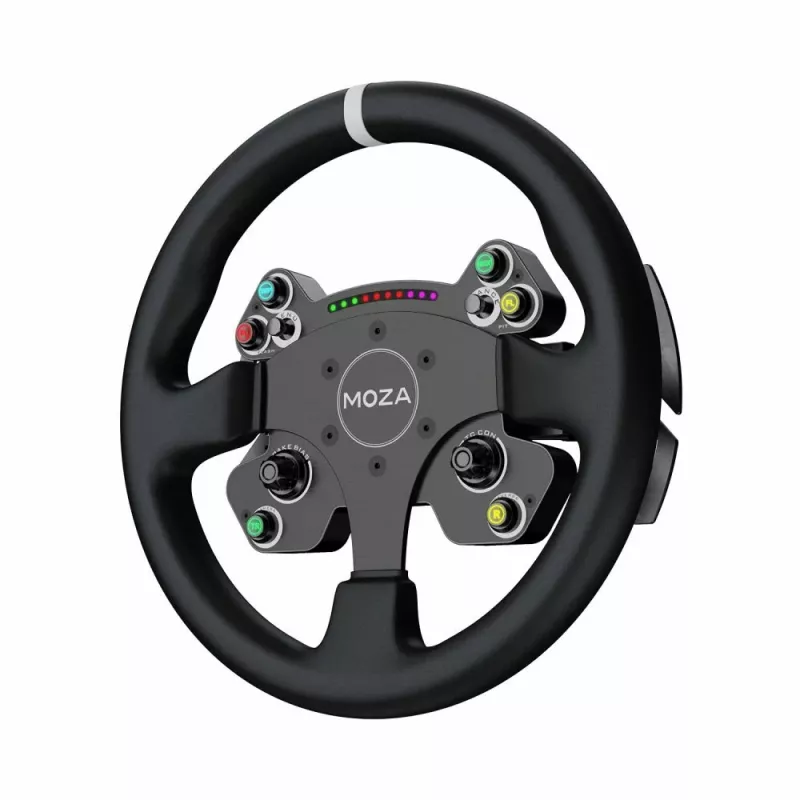 Τιμόνι Moza Racing CS V2P Dual Clutch, τιμόνι, PC, ενσύρματο, USB, μαύρο, αλουμίνιο